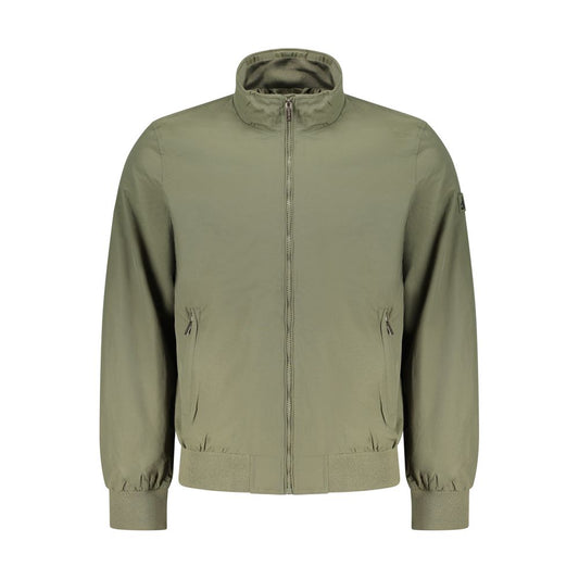 Bomber Jacket by U.S. Grand Polo for men in polyamide & polyester green & print presents a effortlessly chic silhouette, showcasing a sophisticated and premium lightweight & pockets for a truly effortlessly chic finish.