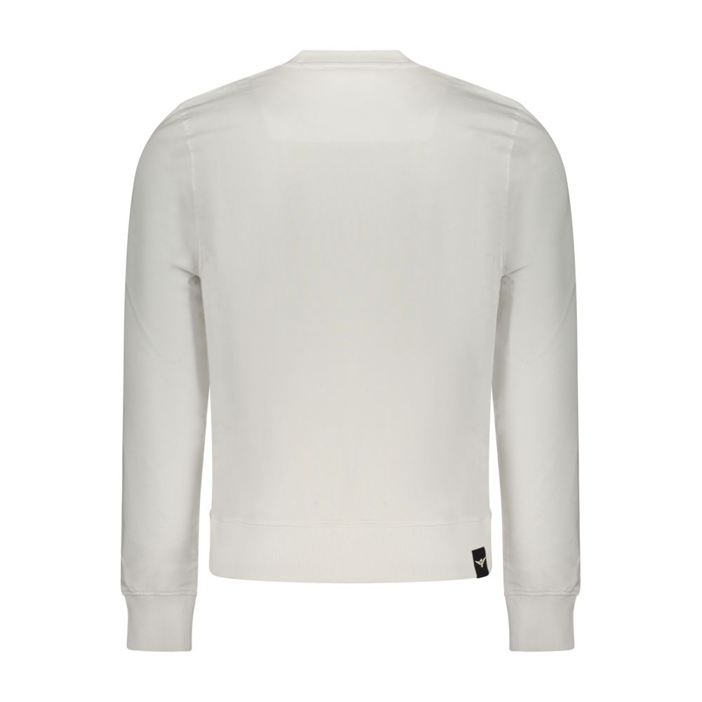 Sweatshirt by Accademia Militare for men in cotton white showcases a slouchy chic silhouette, artfully detailed with a slouchy chic and for a slouchy chic finish.