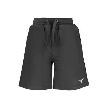 Accademia Militare Black Cotton Men's Sweatpants