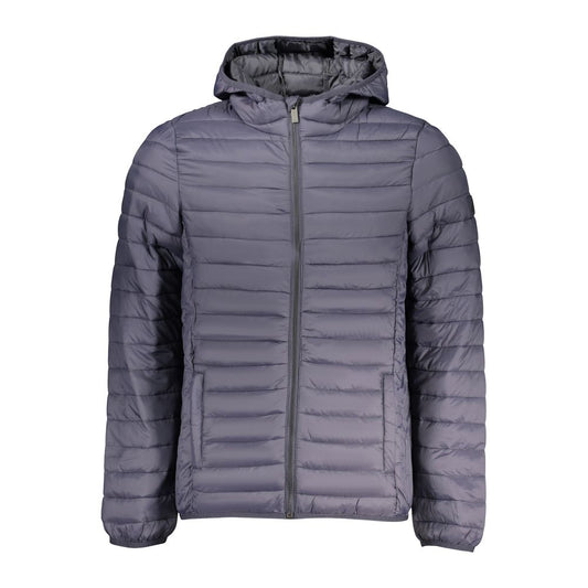 Hooded Windbreaker Jacket by U.S. Grand Polo for men in polyamide polyester & cotton blue showcases a urban chic silhouette, detailed with a urban chic hooded neckline and functional pockets, hooded & windproof for a polished finish.