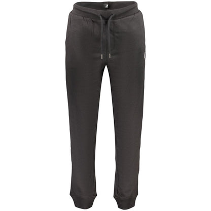 Joggers by U.S. Grand Polo for men in cotton polyester black, blue & print presents a tailored silhouette, showcasing a tailored and long cut with a refined for a truly tailored aesthetic.