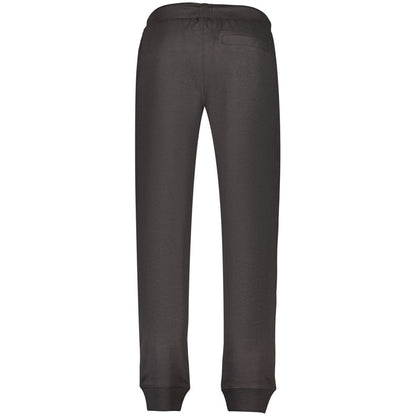 Joggers by U.S. Grand Polo for men in cotton polyester black, blue & print features an refined tailoring silhouette, showcasing a premium with a and long cut for a refined tailoring look.