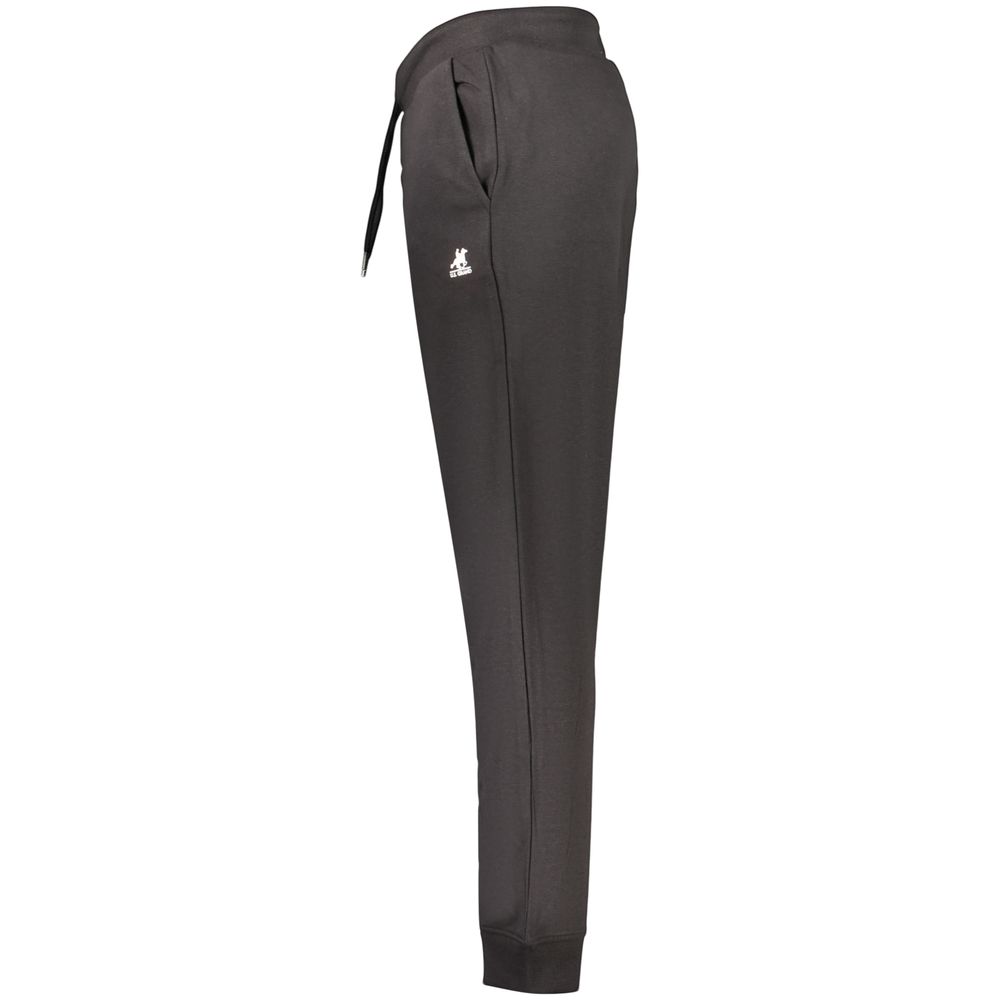 Joggers by U.S. Grand Polo for men in cotton polyester black, blue & print features a polished silhouette with a polished , reaching a polished long and finished with a polished .