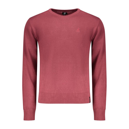 Sweatshirt by U.S. Grand Polo for men in polyamide cotton red presents a smart casual silhouette, featuring a smart casual crew neckline and for a sophisticated look.