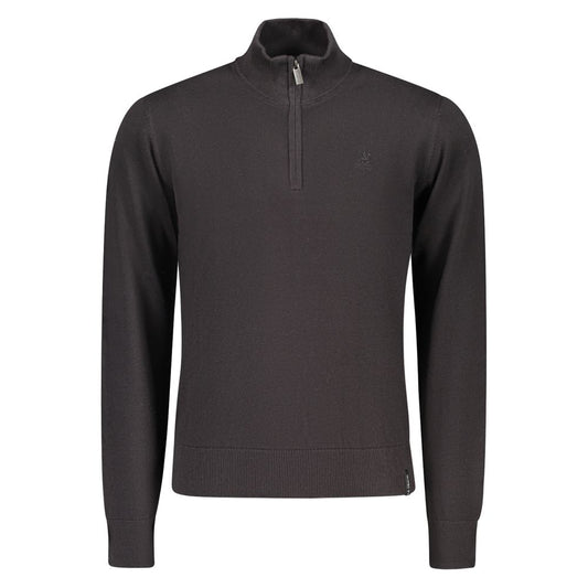 Sweatshirt by U.S. Grand Polo for men in cotton black features an magnificent silhouette, showcasing a sophisticated and detail for a truly magnificent finish.