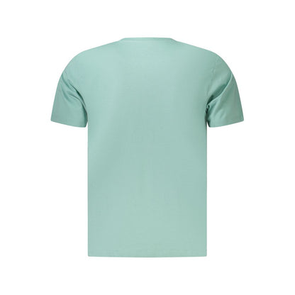 T-Shirt by Pepe Jeans for men in cotton azzurro showcases a dramatic silhouette, elegantly detailed with a dramatic and for a truly dramatic finish.