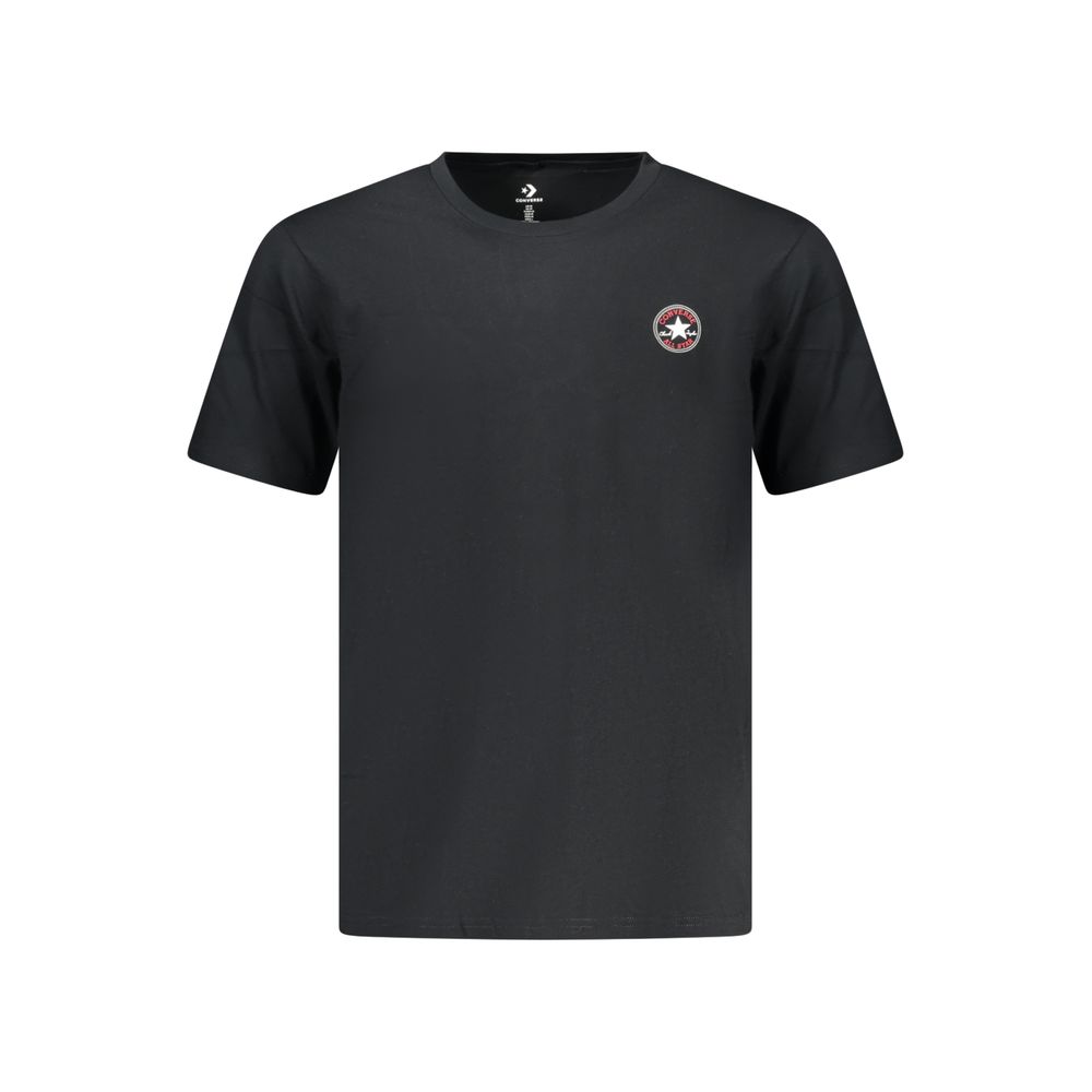 T-Shirt by Converse for men in cotton canvas black, gray & print features an on trend silhouette, perfectly showcasing a on trend and crew neckline for an elevated aesthetic.