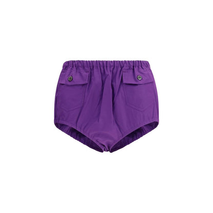 Prada Black Cotton Short And Mini Shorts