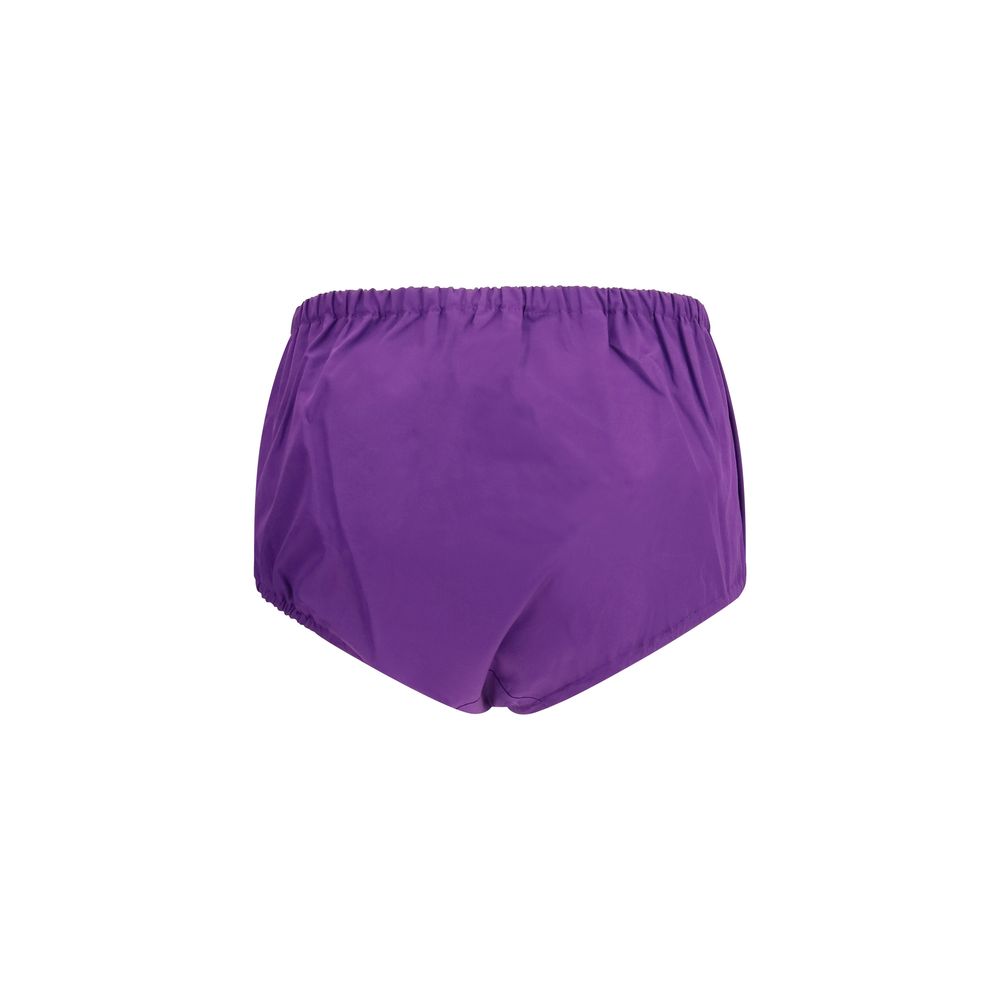 Prada Black Cotton Short And Mini Shorts