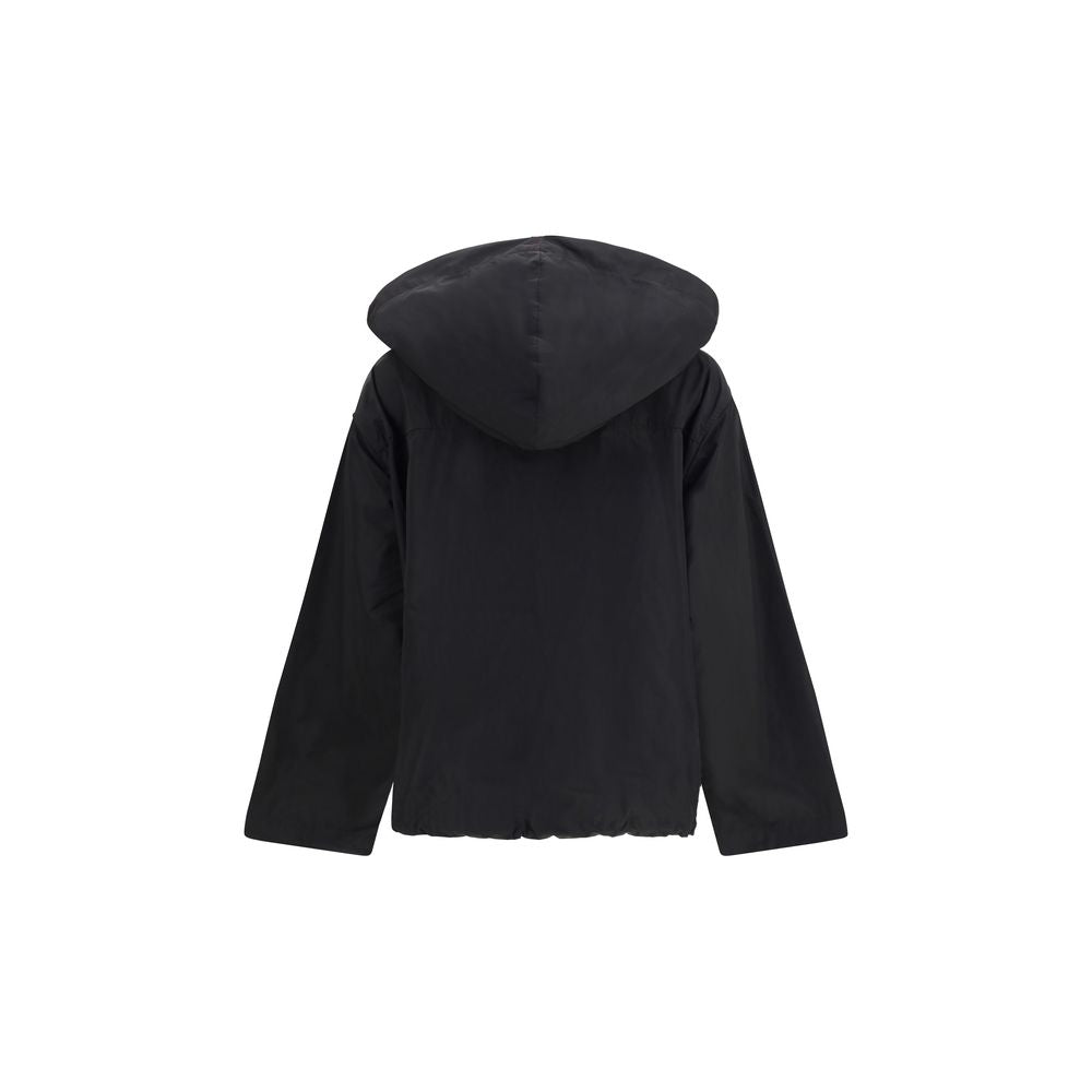 Barbour Black Cotton Rain Coat