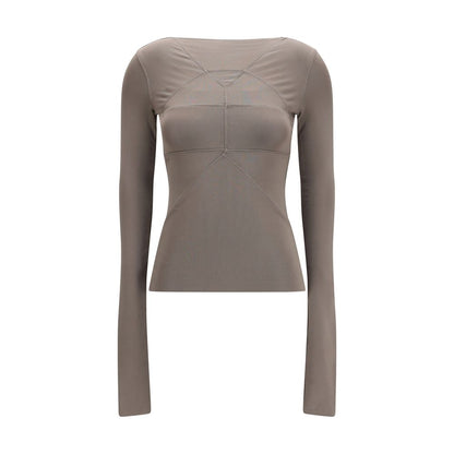 Rick Owens Gray Viscose Blouse