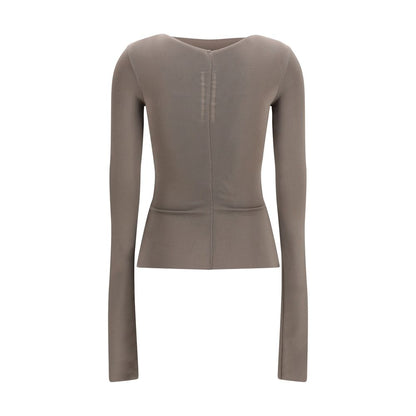 Rick Owens Gray Viscose Blouse