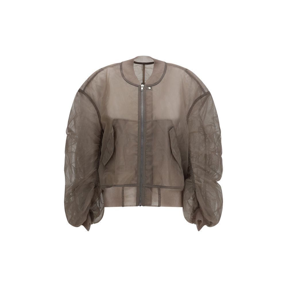 Rick Owens Gray Nylon Bomber