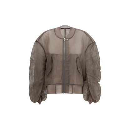 Rick Owens Gray Nylon Bomber