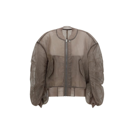 Rick Owens Gray Nylon Bomber