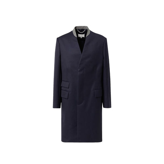 Maison Margiela Blue Wool Coat