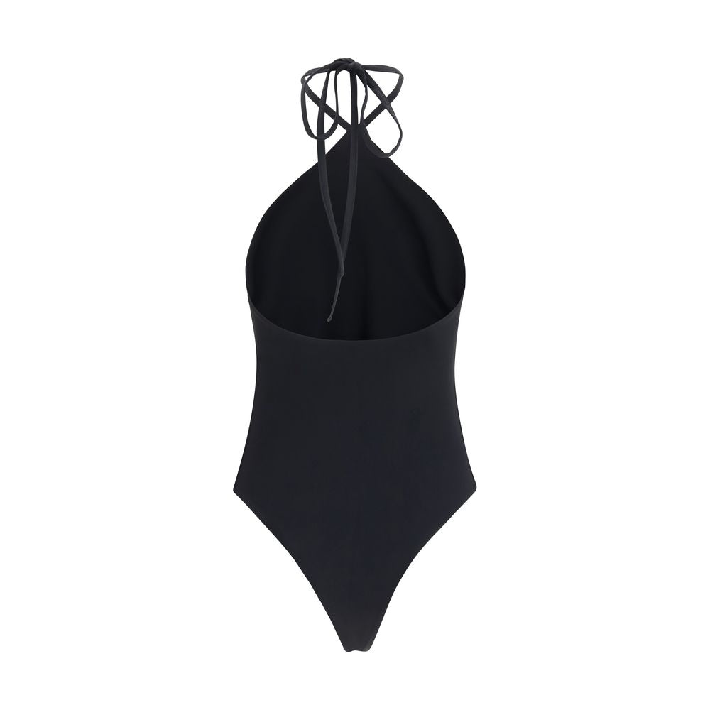 Jacquemus Black Polyamide One-Piece Swimsuit
