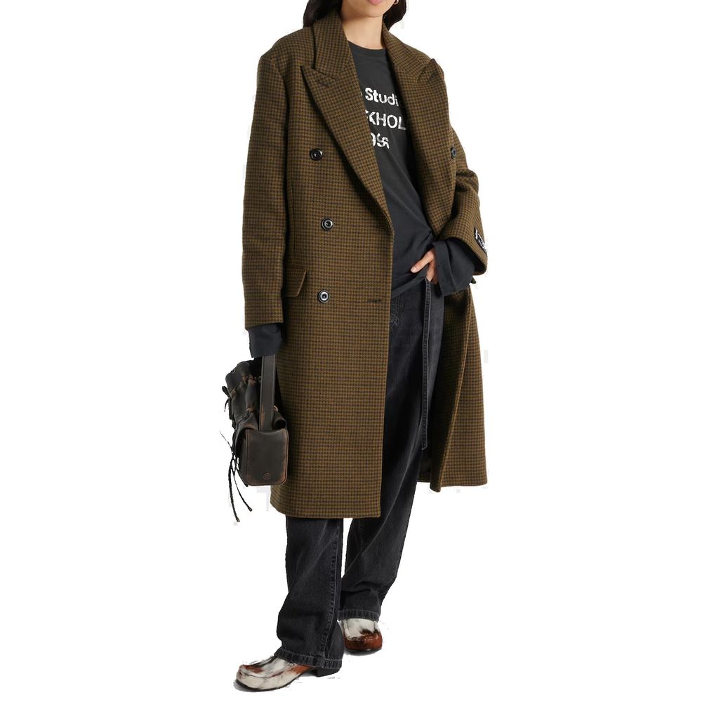 Acne Studios Brown Fibers Coat