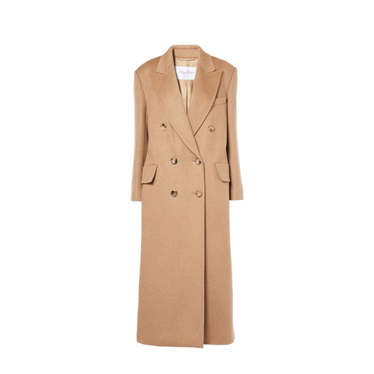 Max Mara Brown Virgin Wool Coat