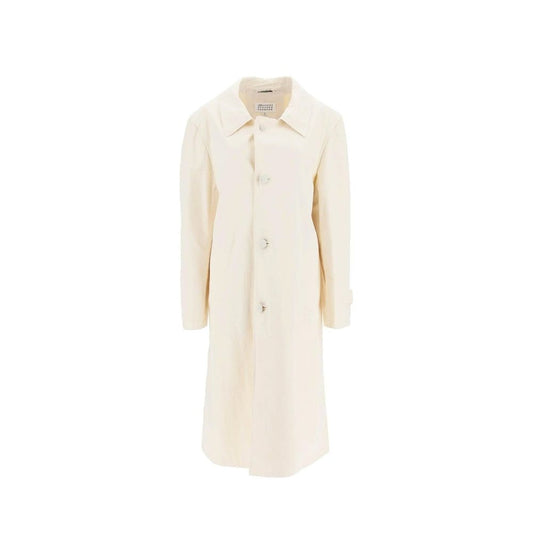 Maison Margiela White Cotton Coat