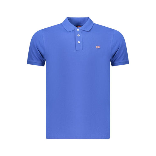 Polo Shirt by Norway 1963 for men in cotton blue presents a crisp silhouette, artfully detailed with a crisp and crisp .