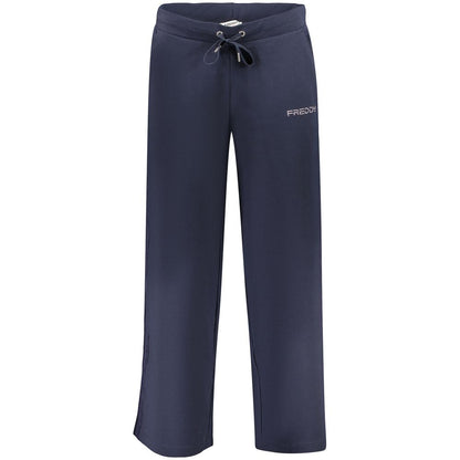 Joggers by Freddy for women in cotton blue presents a tailored silhouette, showcasing a tailored capri and capri cut with a refined for a truly tailored aesthetic.