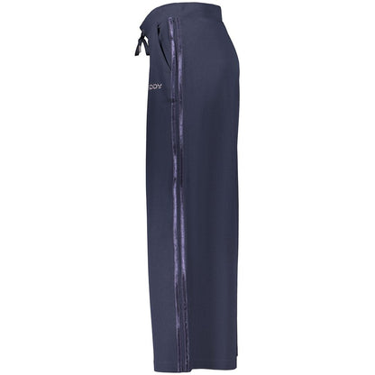 Joggers by Freddy for women in cotton blue features a polished silhouette with a polished capri, reaching a polished capri and finished with a polished .