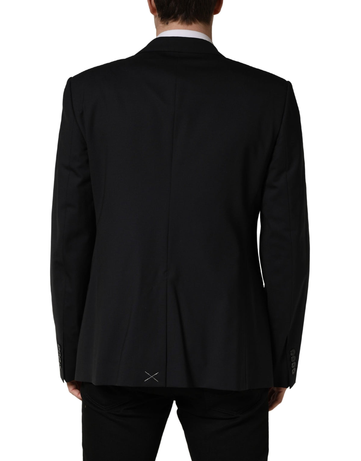 Dolce & Gabbana 501 Men's Single Breasted Virgin Wool Viscose & Cupro Blazer - Dark Blue Navy