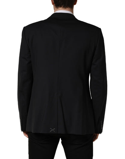 Dolce & Gabbana 501 Men's Single Breasted Virgin Wool Viscose & Cupro Blazer - Dark Blue Navy