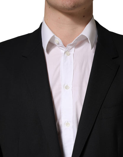 Dolce & Gabbana 501 Men's Single Breasted Virgin Wool Viscose & Cupro Blazer - Dark Blue Navy