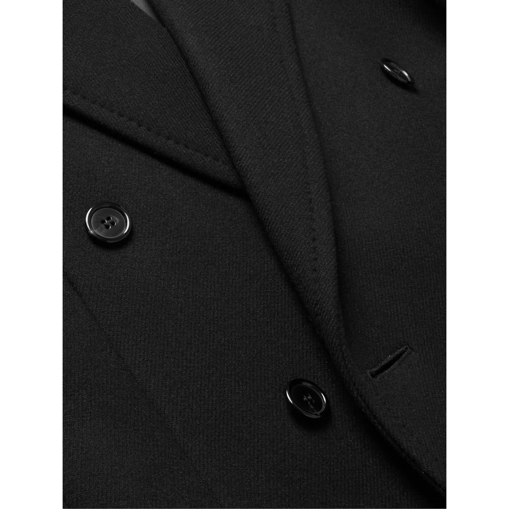 Saint Laurent Black Wool Coat
