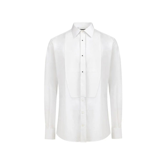 Dolce & Gabbana White Cotton Dress Shirt