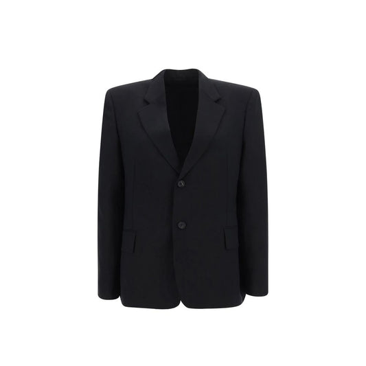 Balenciaga Black Wool Jackets And Coat