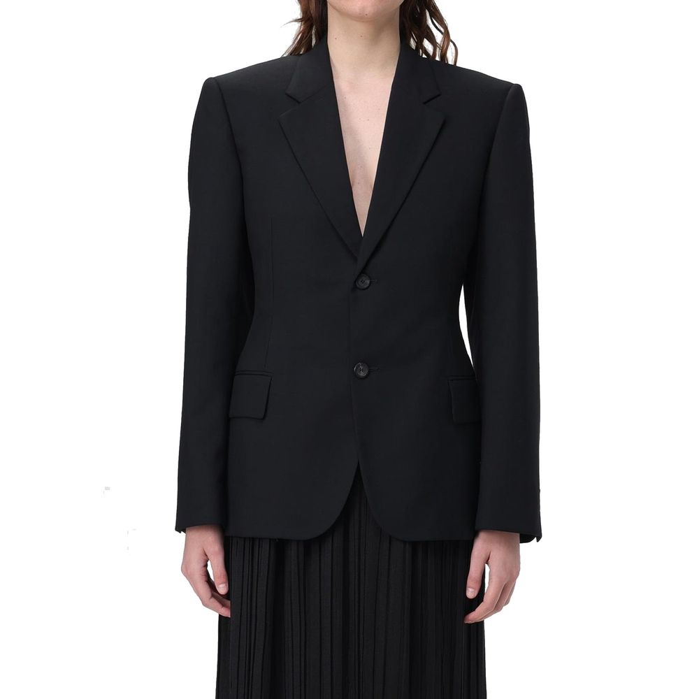 Balenciaga Black Wool Jackets And Coat