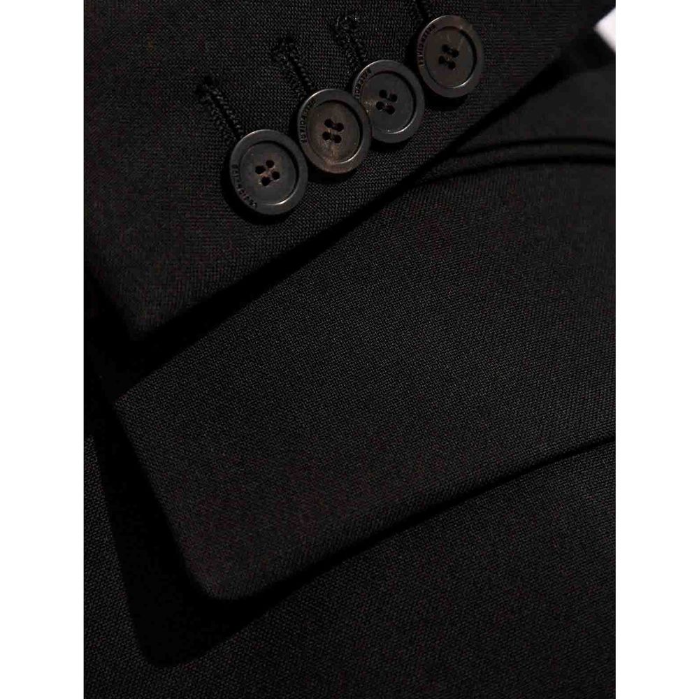 Balenciaga Black Wool Jackets And Coat