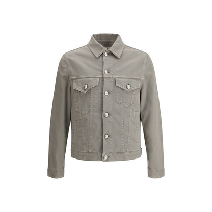 Brunello Cucinelli Bicolor Cotton Denim Jacket