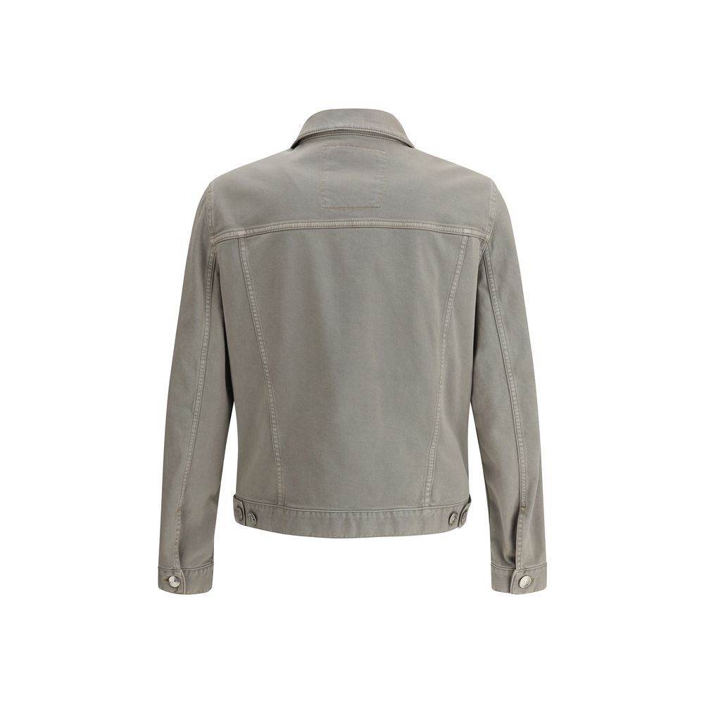 Brunello Cucinelli Bicolor Cotton Denim Jacket
