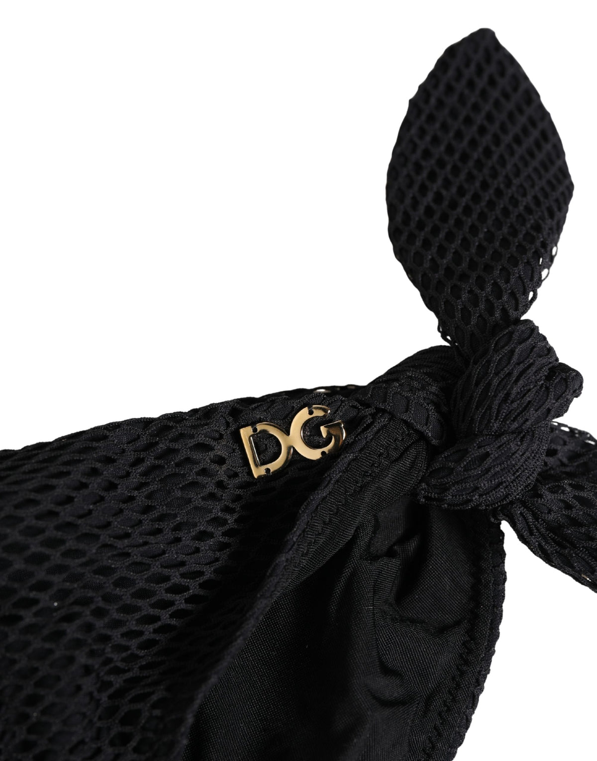 Dolce & Gabbana Women's Low Rise Stretch Nylon Bikini Bottoms - Black Signature