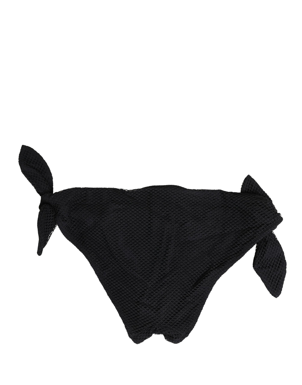 Dolce & Gabbana Women's Low Rise Stretch Nylon Bikini Bottoms - Black Signature