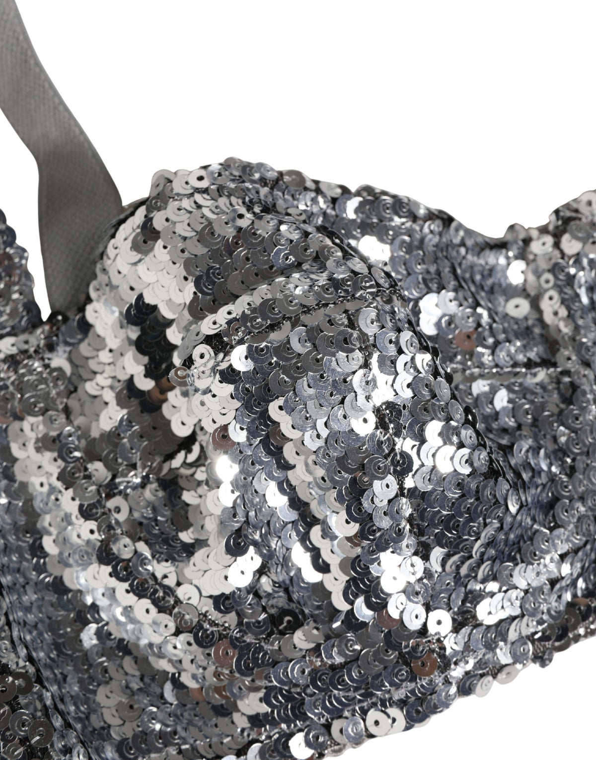 Dolce & Gabbana Women's Nylon & Sequins Bra - Silver
