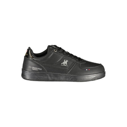 U.S. Grand Polo Black Polyurethane Men's Sneaker