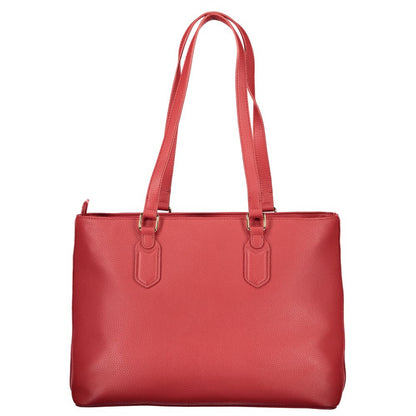 Mario Valentino Red Polyethylene Handbag