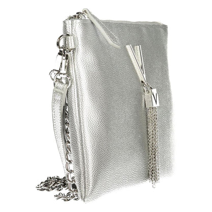 This Shoulder Handbag by Mario Valentino for women in polyethylene and gray & signature presents a sculptural silhouette featuring a secure zipper, ample internal-pockets, and versatile shoulder-strap for a sculptural finish.