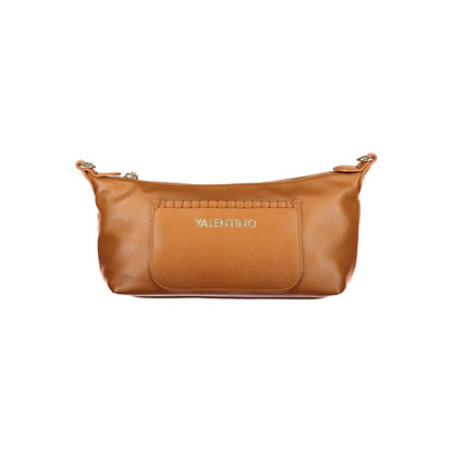 Handbag by Mario Valentino for women in polyethylene brown presents a ornamental silhouette, showcasing a secure zipper, ample external-pockets & internal-pockets, and versatile shoulder-strap, adjustable-strap & handle for a ornamental finish.
