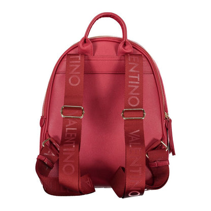 Backpack by Mario Valentino for women in polyethylene red features an stately silhouette from the Polyethylene Backpack range, with a secure zipper, ample built-in-compartments, external-pockets & internal-pockets, and versatile handle, backpack-strap & adjustable-strap.