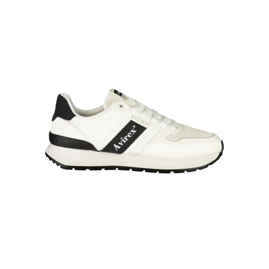 Avirex White Polyurethane Men's Sneaker
