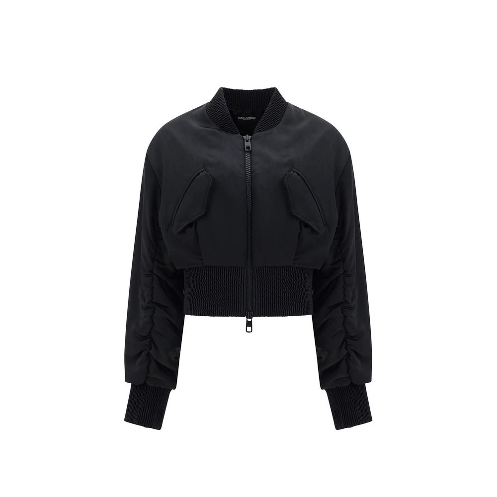 Dolce & Gabbana Black Acetate Bomber