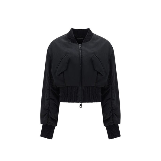 Dolce & Gabbana Black Acetate Bomber