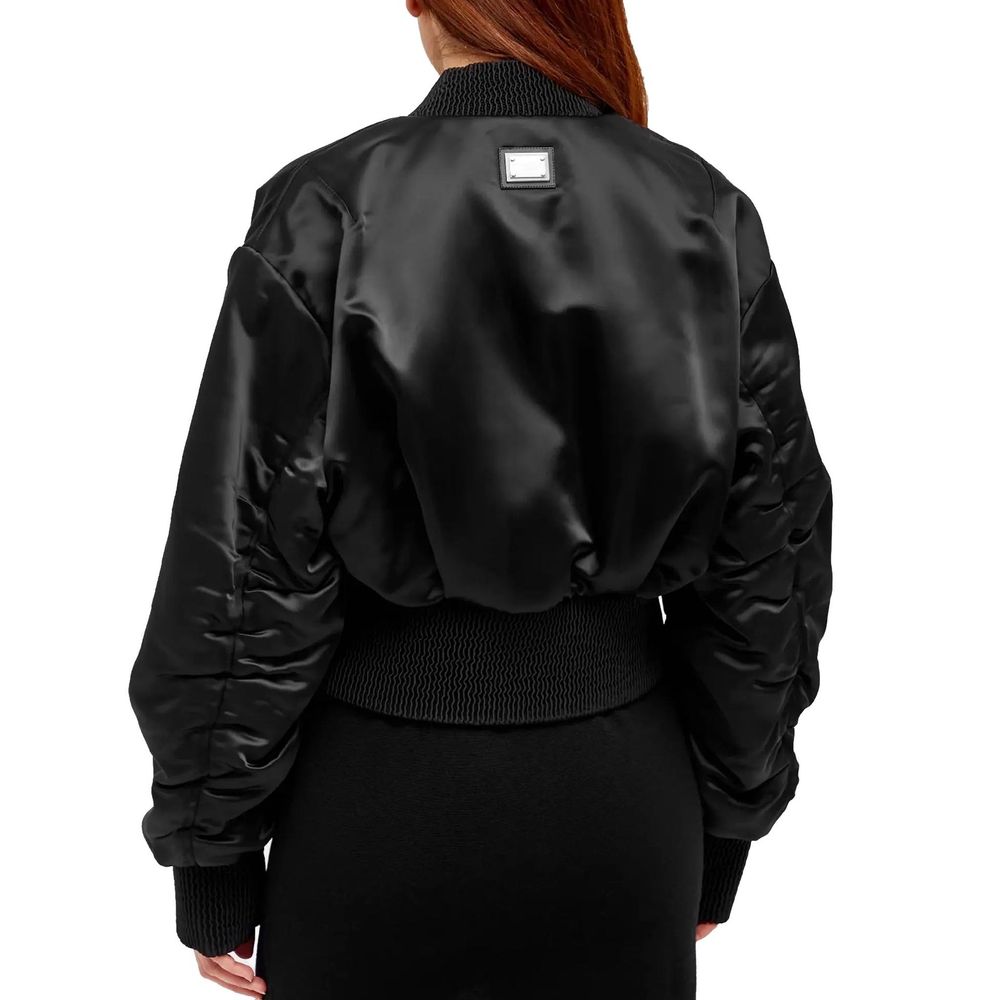 Dolce & Gabbana Black Acetate Bomber