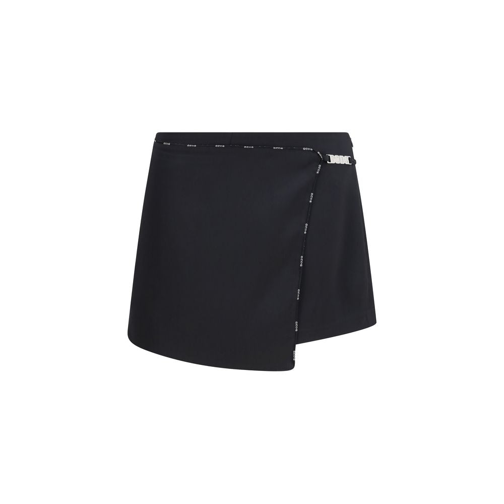 GCDS Black Polyester Short And Mini Shorts